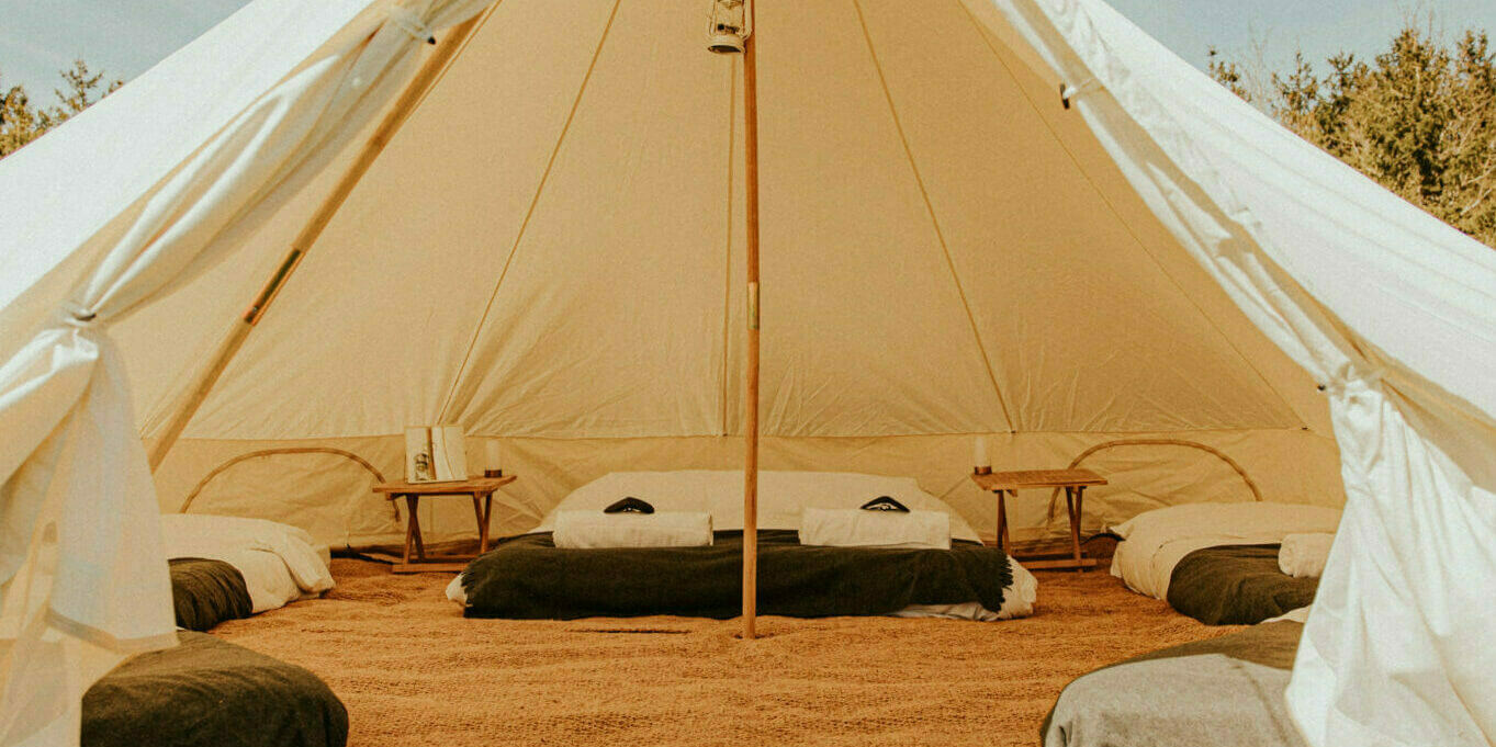 Bell Tents St Giles House Accommodation Weddings