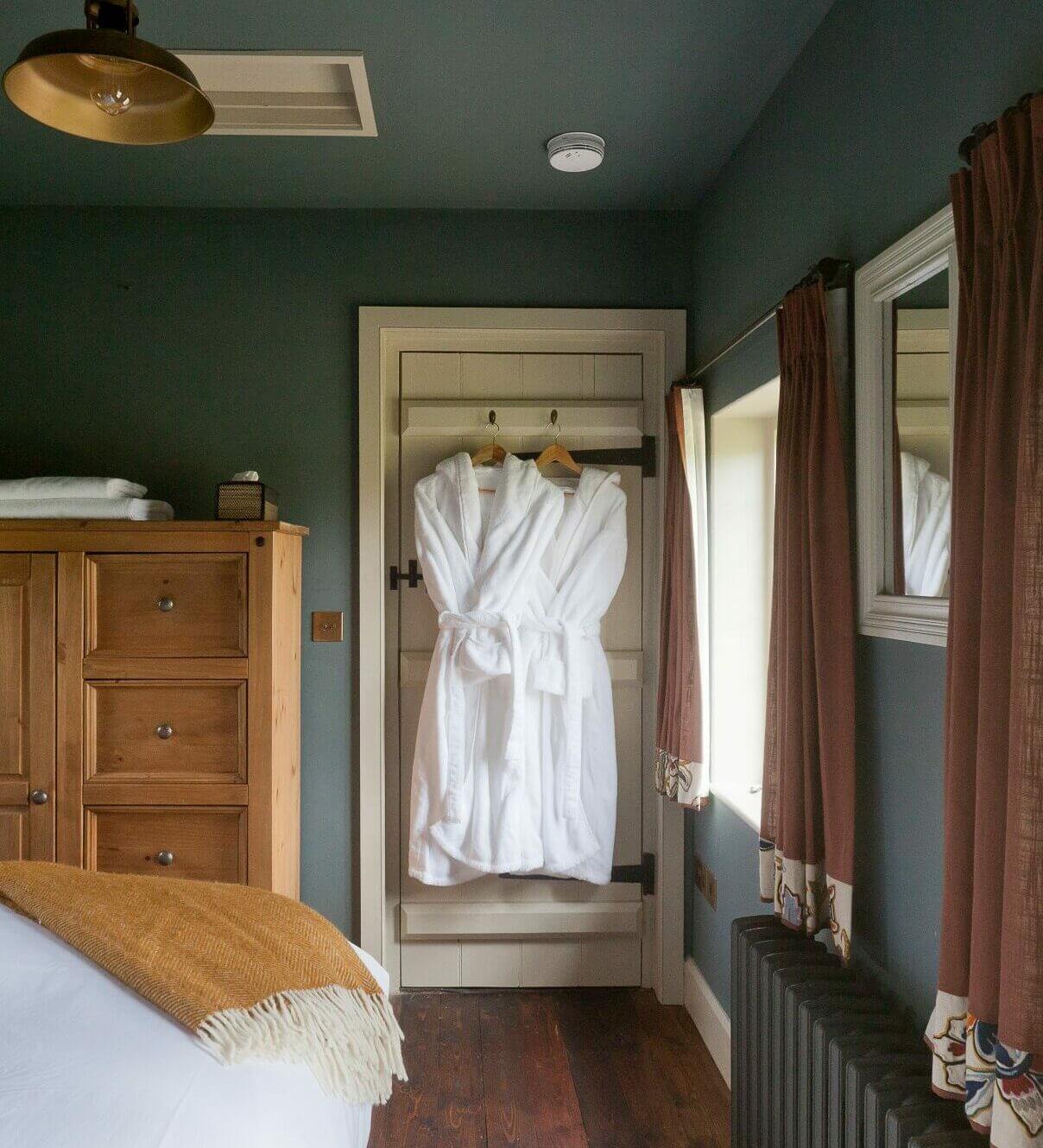 West Pepperpot Bedroom Dressing Gown St Giles House Accommodation