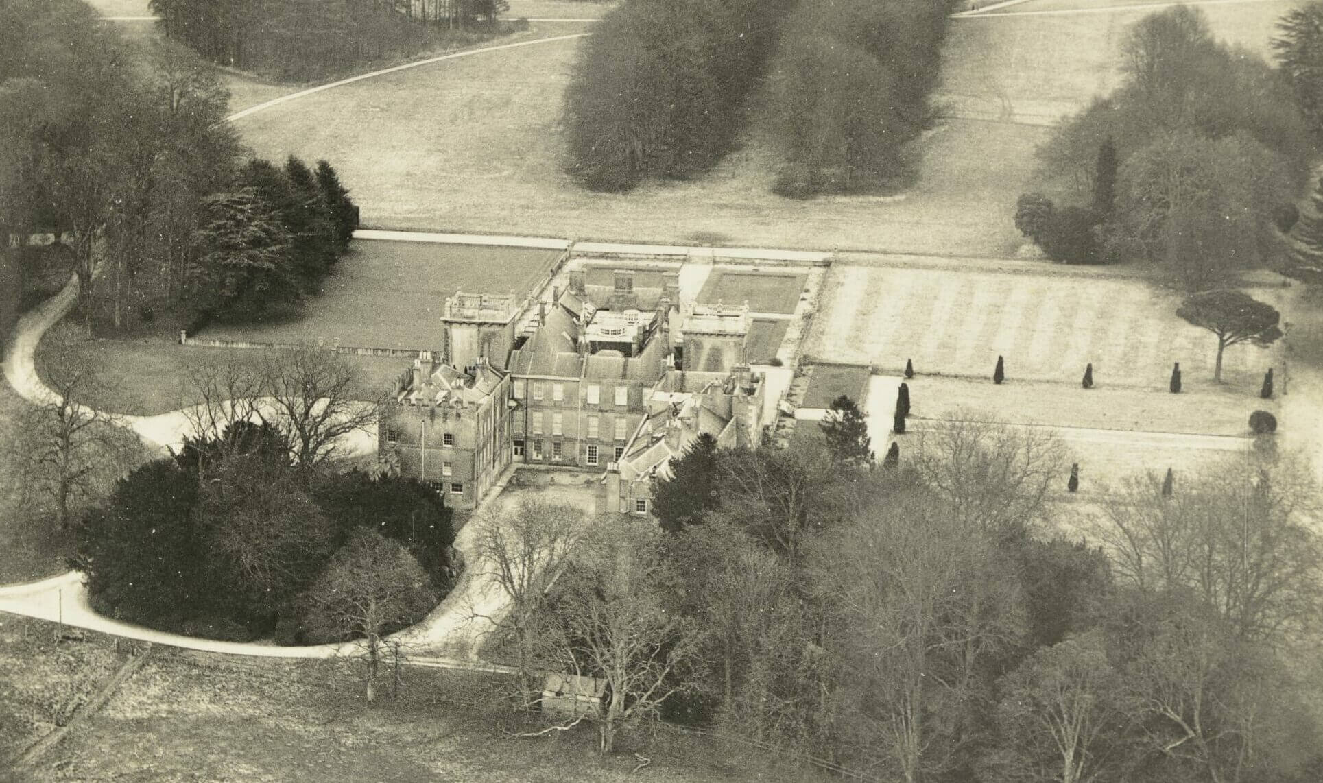 St Giles House Aerial View Header Image History
