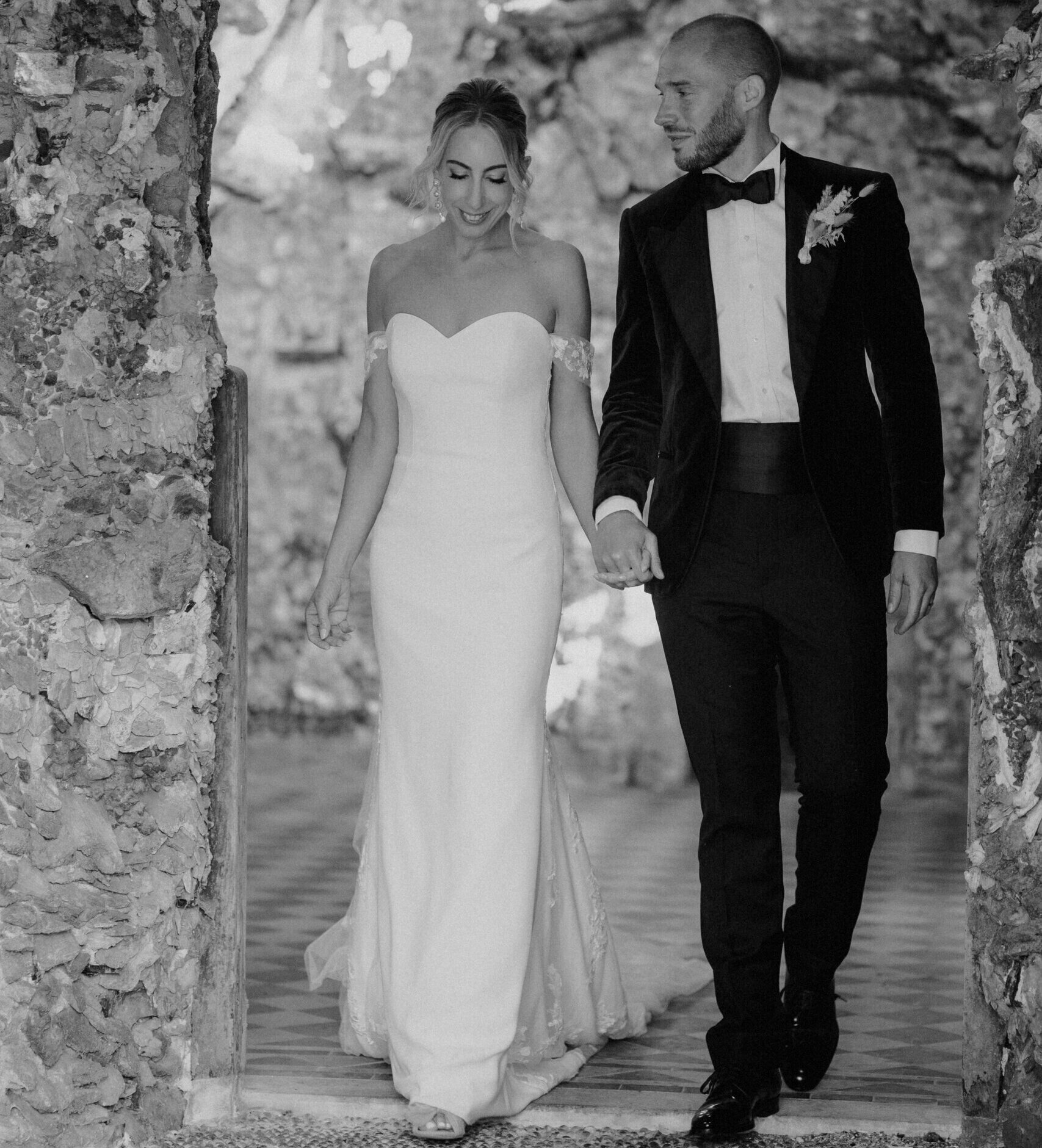 Stories From St Giles Shell Grotto Bride and Groom